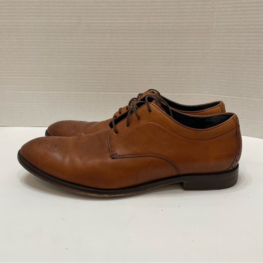 Cole Haan Harrison Oxford British Tan Brown Dress Shoes C30019 Size Mens 11.5 M - Picture 2 of 7